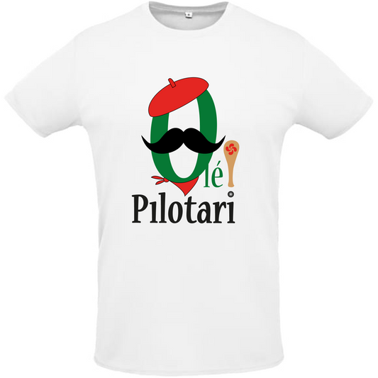 T-shirt "OLE! PILOTARI MOUSTACHE"